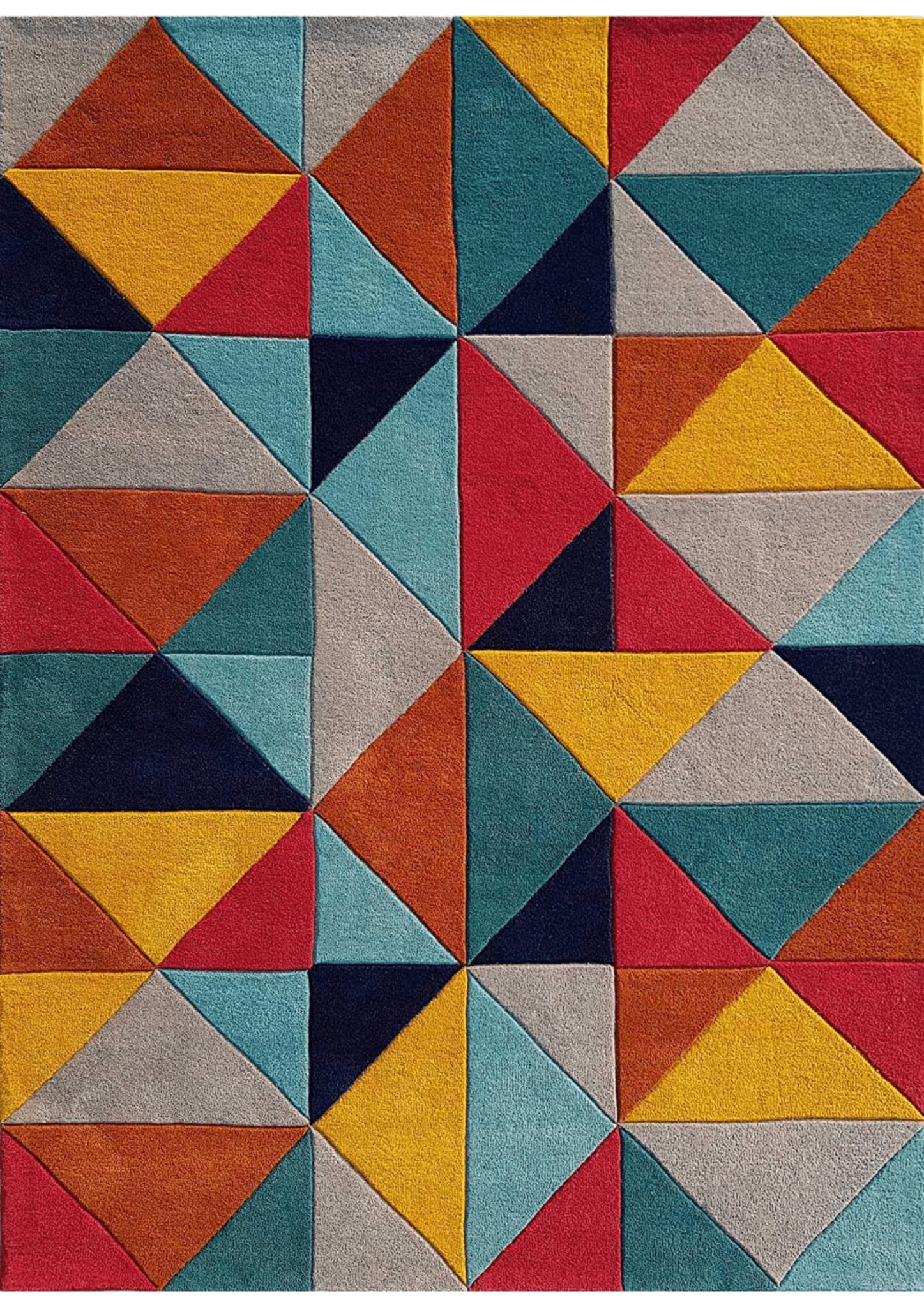 Chromatic Fusion Geometric Rug - Rugs at Nestern