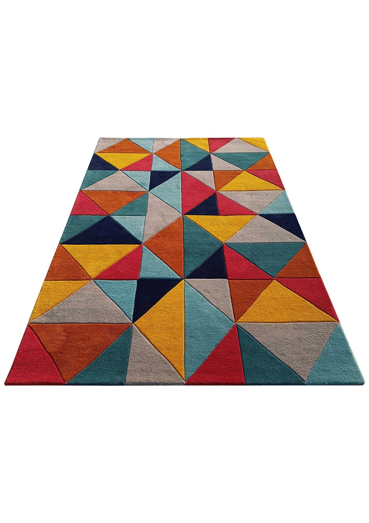 Chromatic Fusion Geometric Rug - Rugs at Nestern