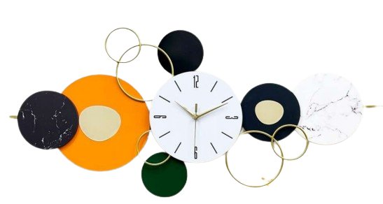 Circular Abstract Wall Clock Art - Wall Clock at Nestern