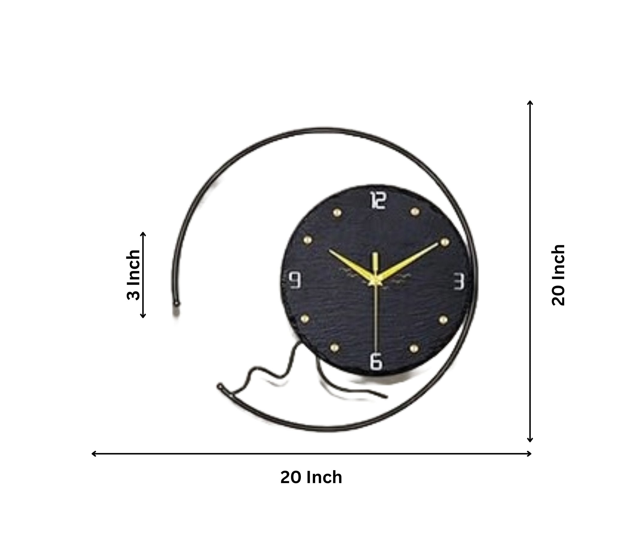 Circular Harmony - Stylish Wall Clock with Geometric Design - Wall Clock at Nestern