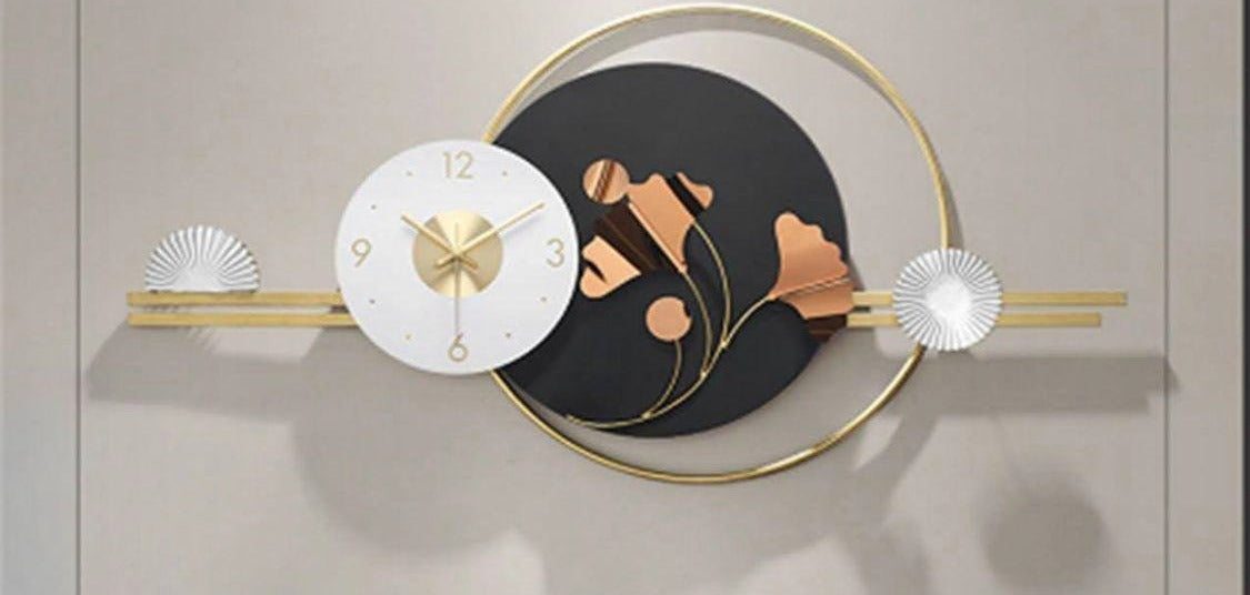 INDIGENOUS TIME - Iron Metal Wall Clock for a Touch of Classic Elegance