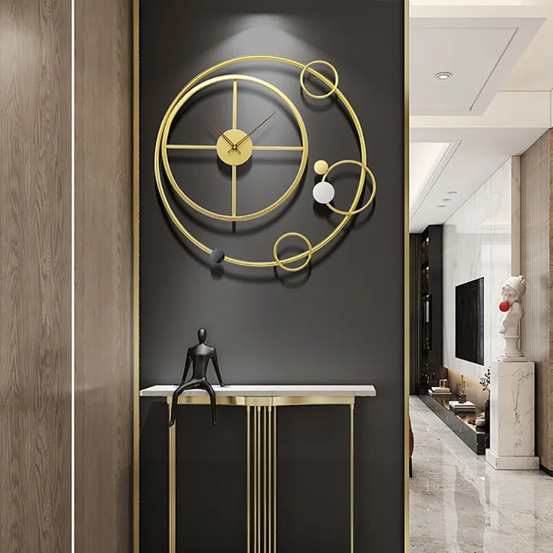 Sphere of Time - Circle Wall Clock with Sophisticated Design