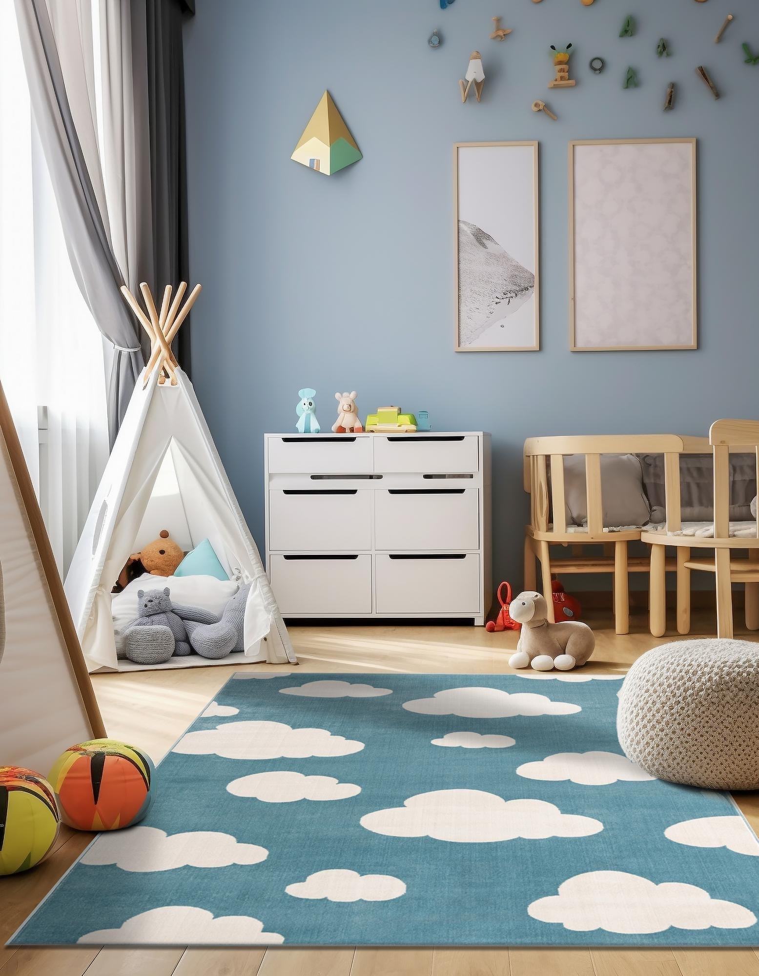 Cloud Dreams Kids’ Rug - Rugs at Nestern