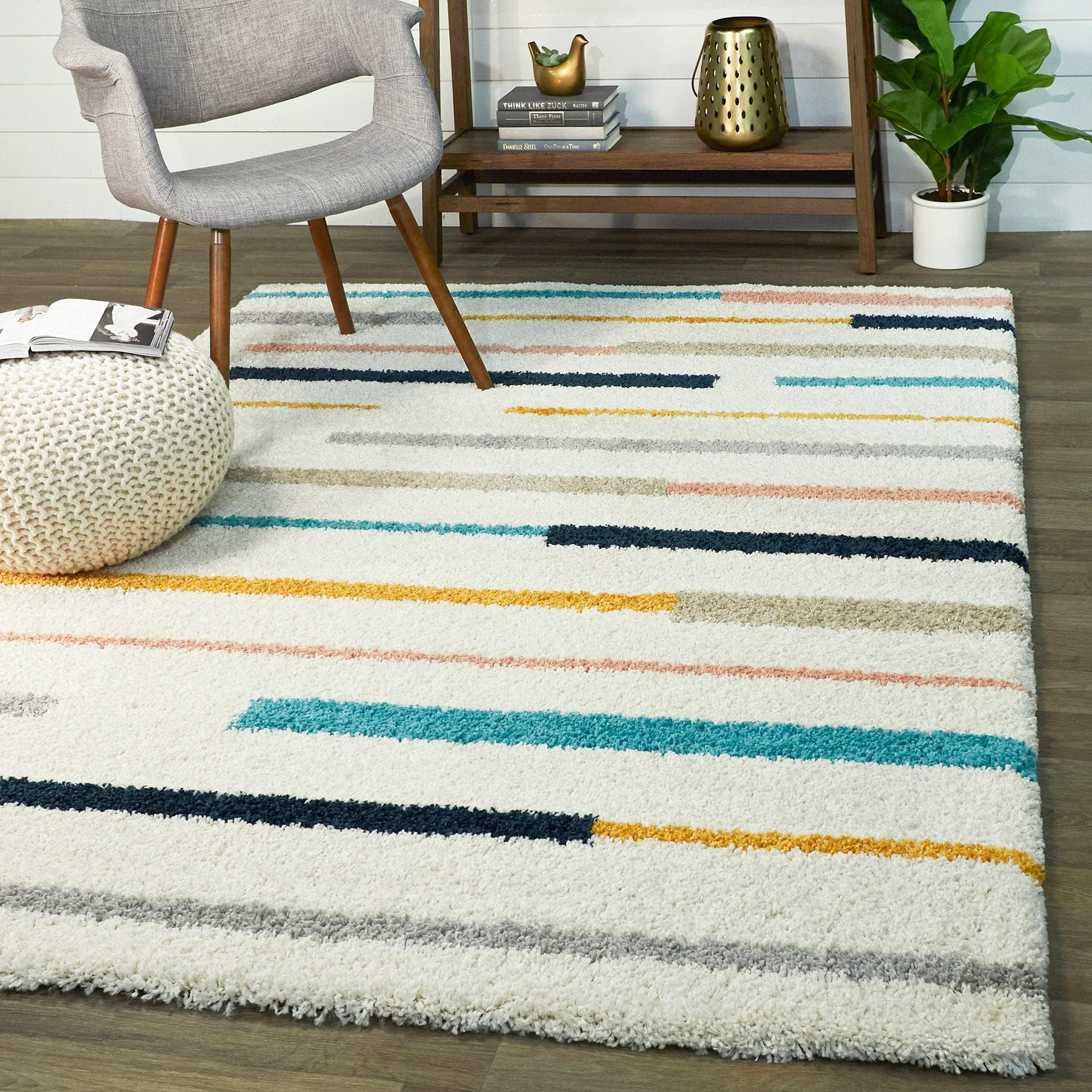 Colorful Striped Area Rug - Rugs at Nestern