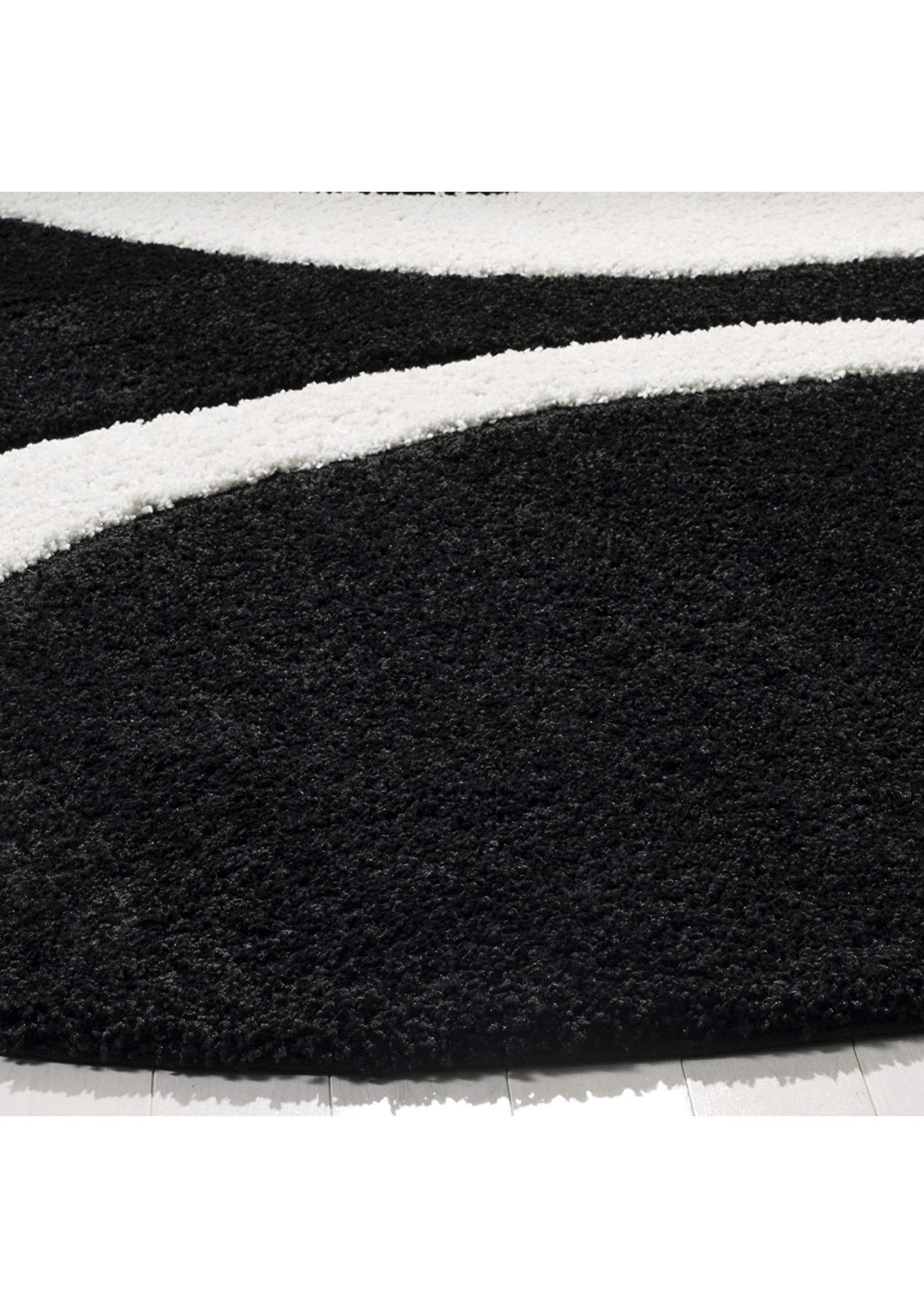 Curves and Circles Modern Abstract Rug - Rugs at Nestern