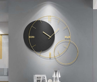 Abstract Aura Wall Clock: Sleek Design Meets Contemporary Art - Wall Clock at Nestern