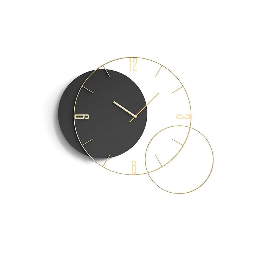 Abstract Aura Wall Clock: Sleek Design Meets Contemporary Art - Wall Clock at Nestern