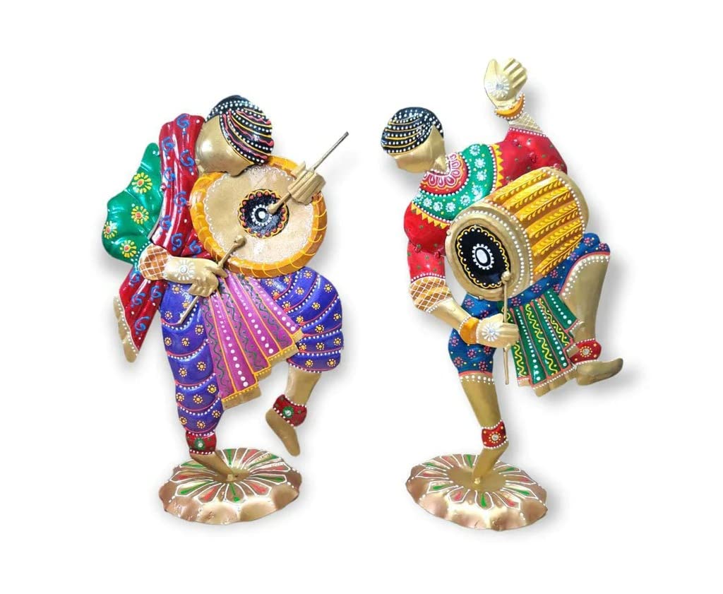 Dancing Duo Tribal Figurines - Table Decors at Nestern