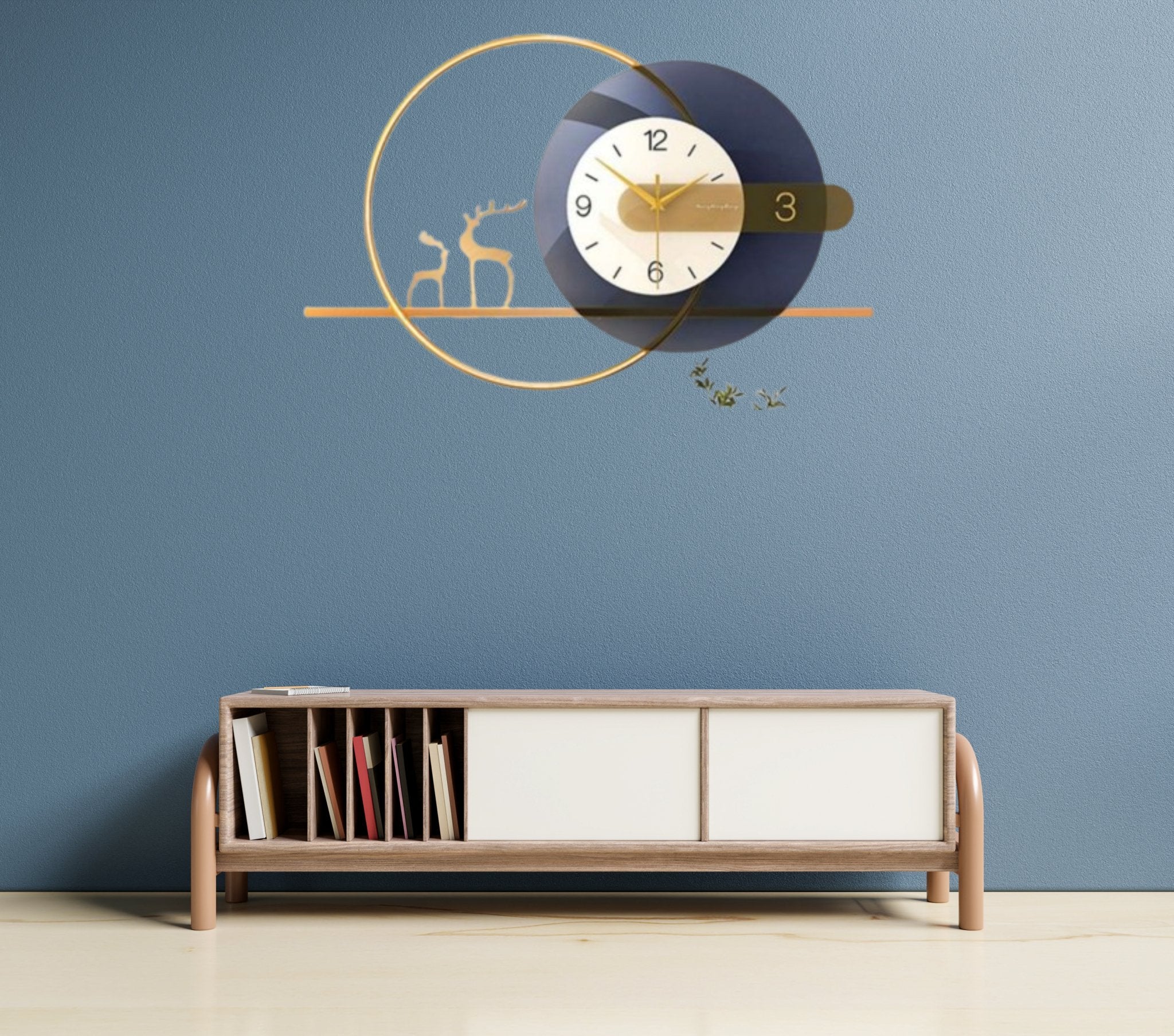 Deer Silhouette Wall Clock - Wall Clock at Nestern