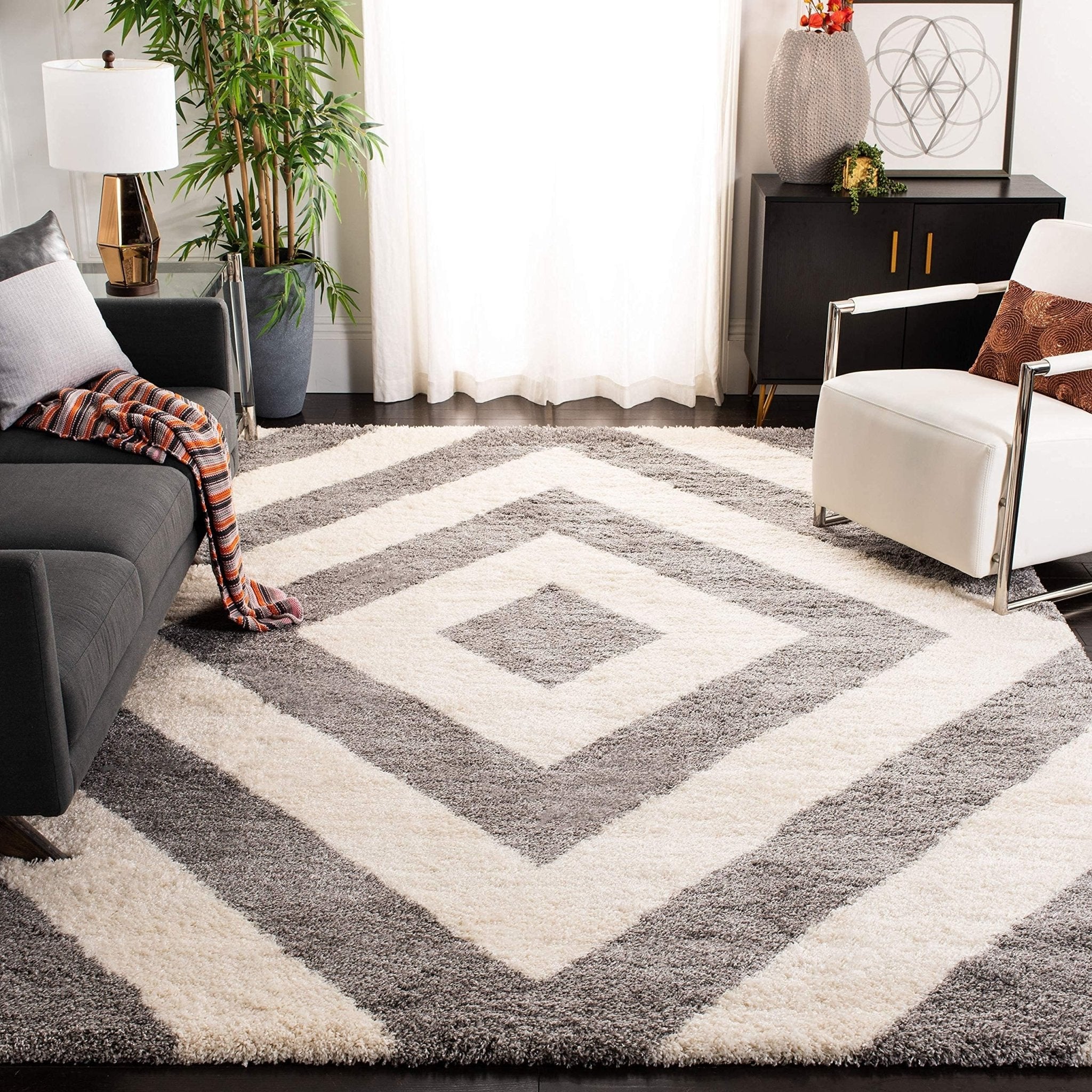 Diamond Illusion Geometric Rug - Rugs at Nestern