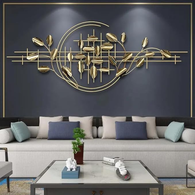 Elegant Gold Abstract Wall Art - Wall Art at Nestern