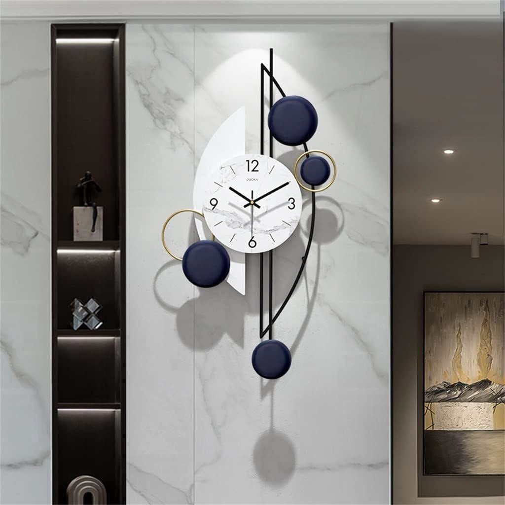 Elegant LA MESA TIME Modern Iron Wall Clock with Geometric Design - Home Decor at Nestern