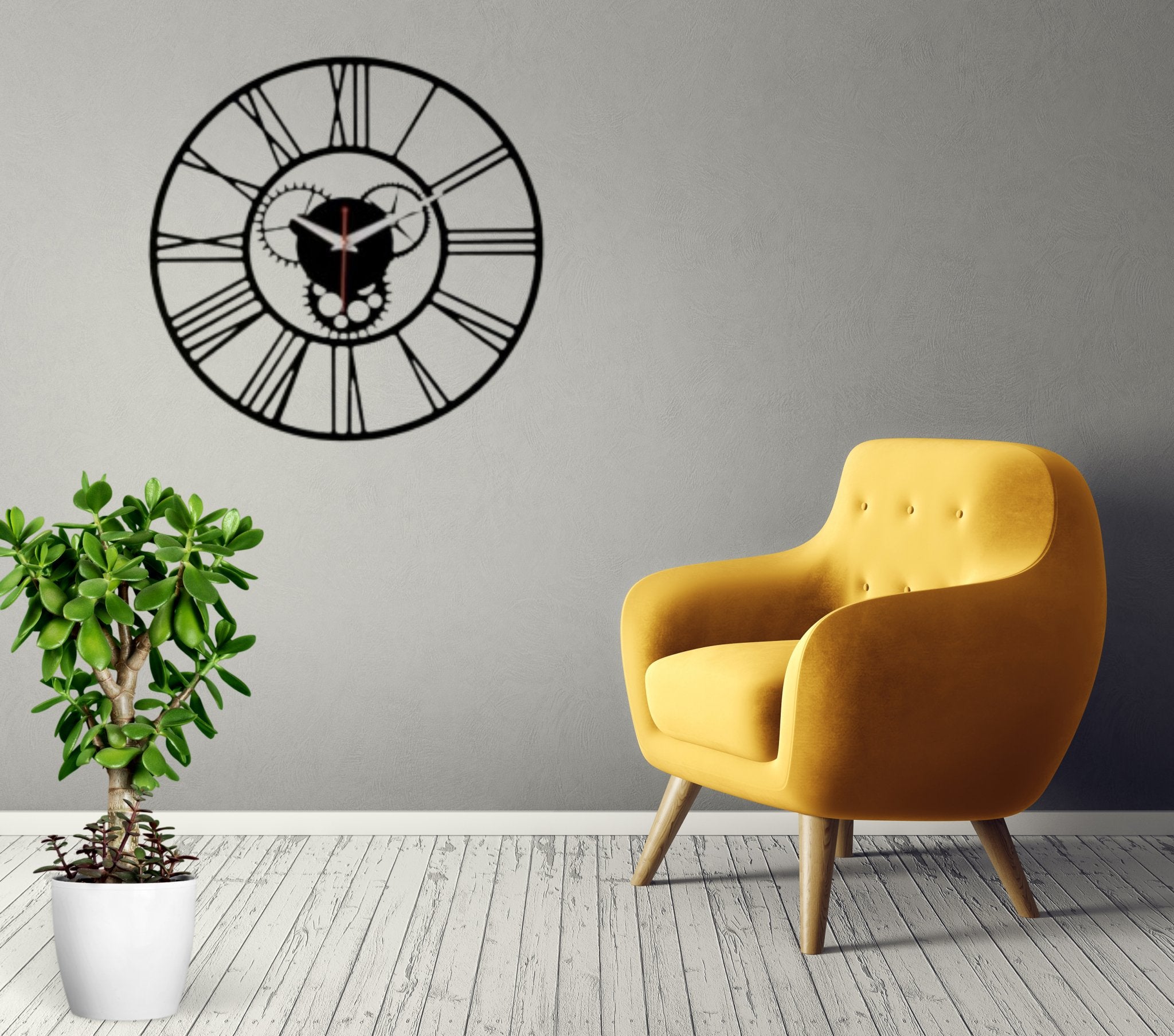 Elegant Roman Numeral Wall Clock - Wall Clock at Nestern