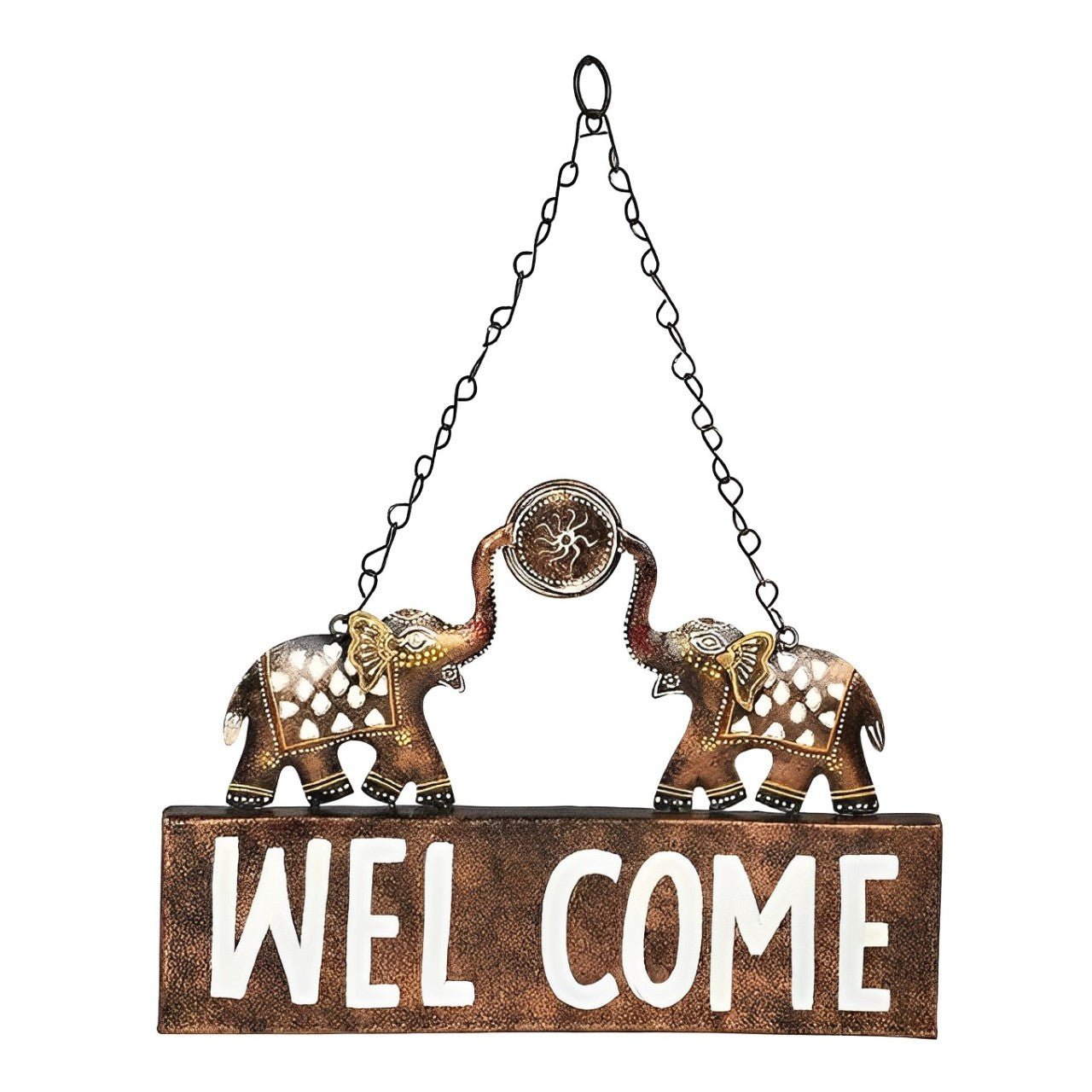 Elephant Welcome Sign Wall Art - Wall Art at Nestern