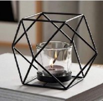 Geometric Metal Tea Light Candle Holder - Home Decor at Nestern