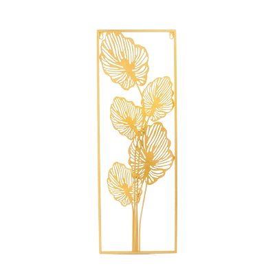 Gold Metal Leaf Wall Art - Wall Art at Nestern