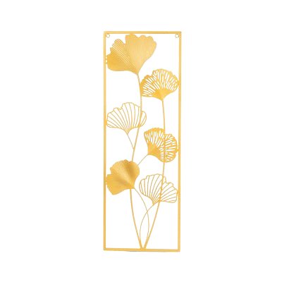 Gold Metal Leaf Wall Art - Wall Art at Nestern