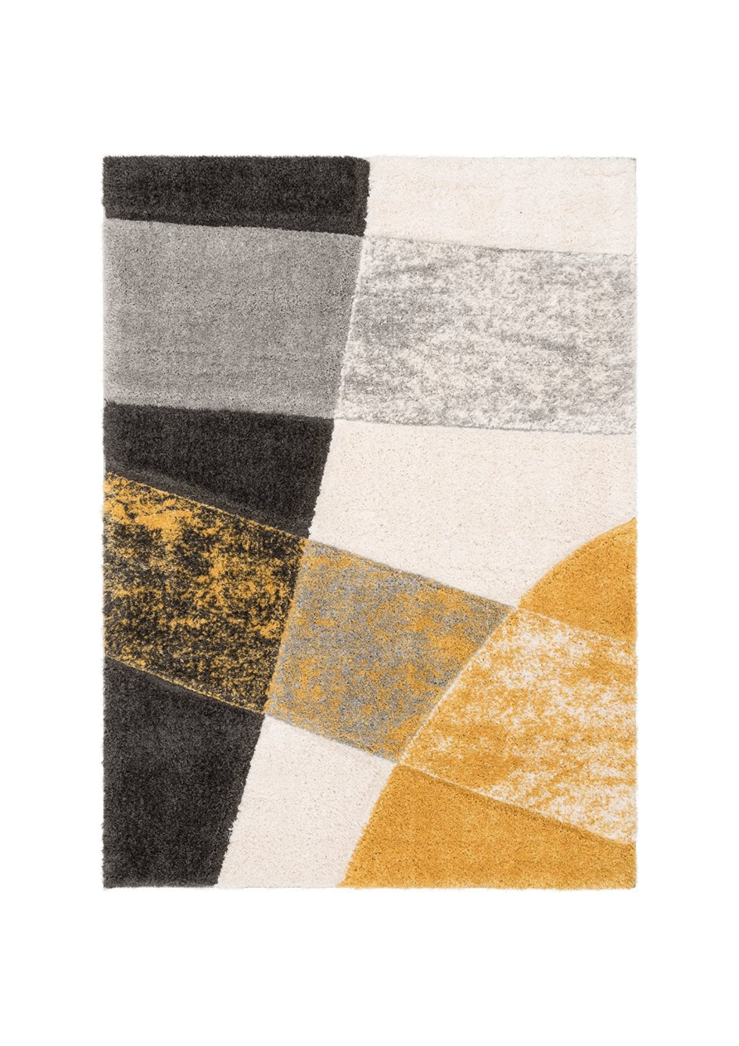 Golden Glow Abstract Area Rug - Rugs at Nestern