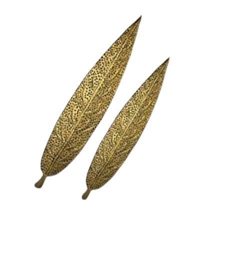 Golden Leaf Wall Art - Wall Art at Nestern