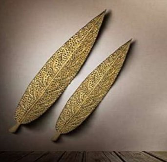 Golden Leaf Wall Art - Wall Art at Nestern