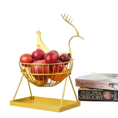 Graceful Deer Fruit Basket - Home Decor at Nestern