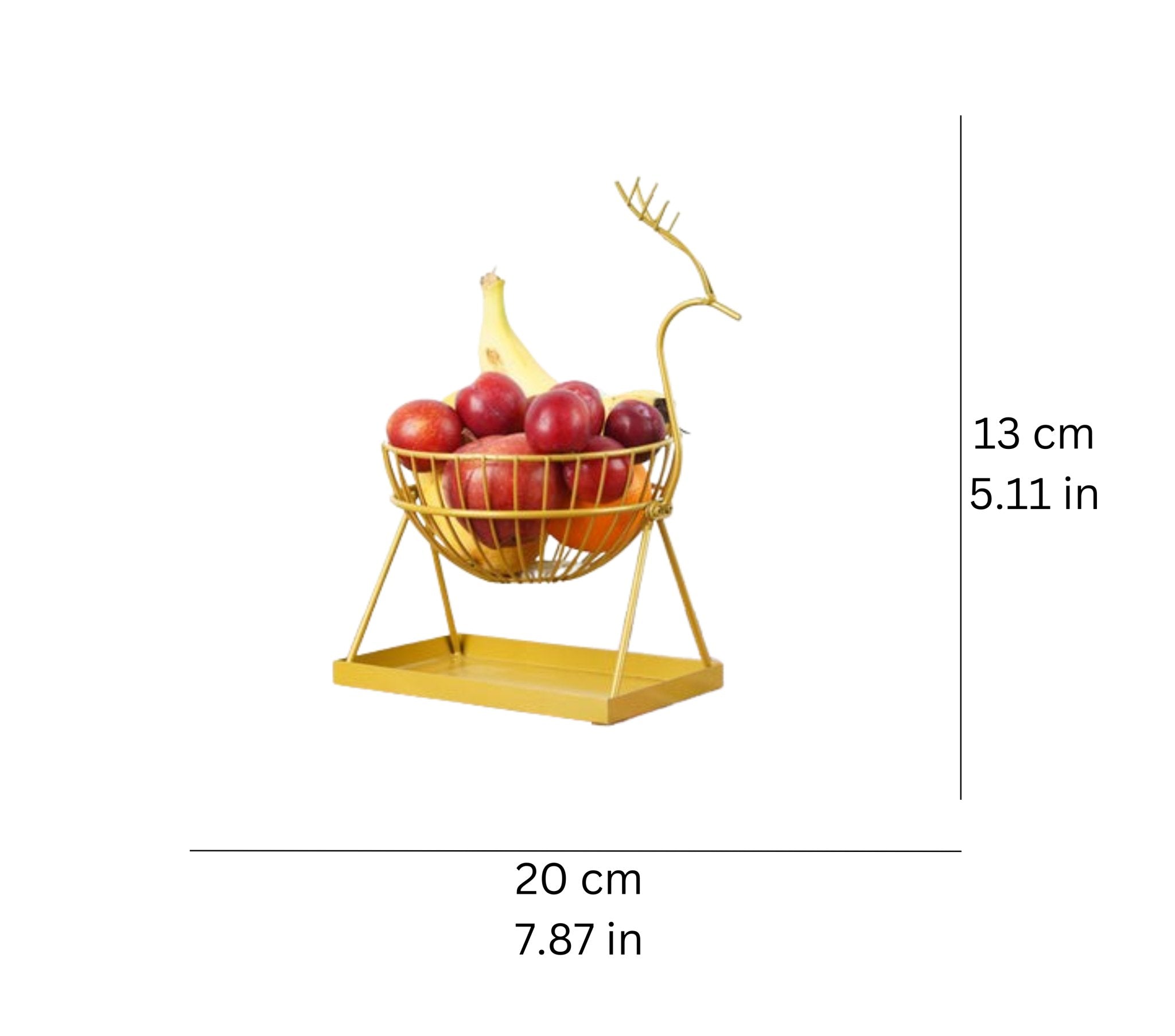 Graceful Deer Fruit Basket - Home Decor at Nestern