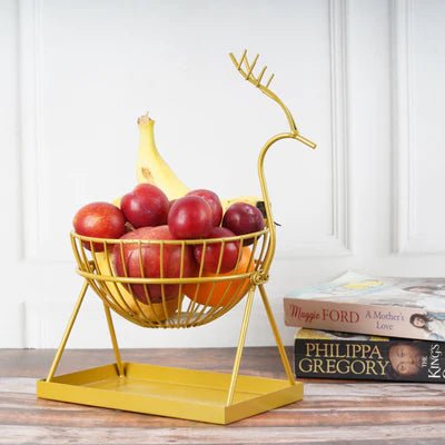 Graceful Deer Fruit Basket - Home Decor at Nestern