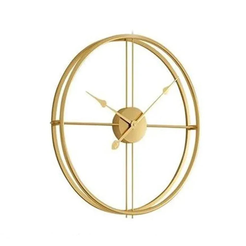 Handicraft Stylish Double Ring Metal Wall Clock - Wall Clock at Nestern