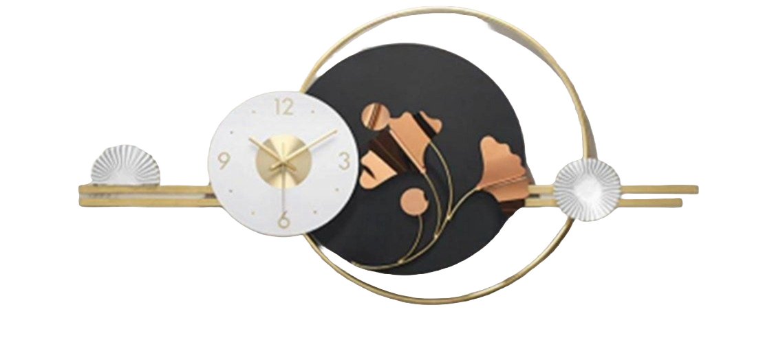 INDIGENOUS TIME - Iron Metal Wall Clock for a Touch of Classic Elegance - Wall Art at Nestern