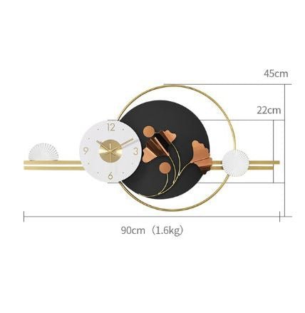 INDIGENOUS TIME - Iron Metal Wall Clock for a Touch of Classic Elegance - Wall Art at Nestern