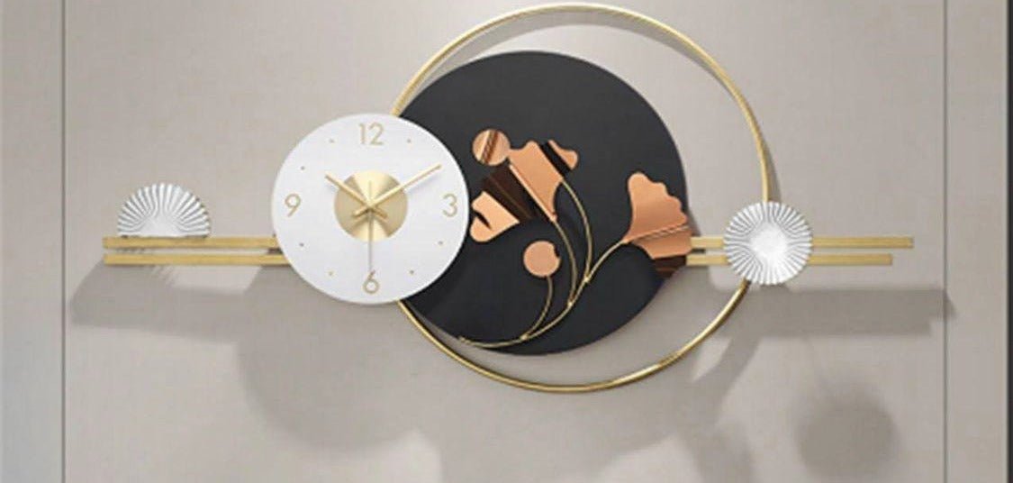 INDIGENOUS TIME - Iron Metal Wall Clock for a Touch of Classic Elegance - Wall Art at Nestern