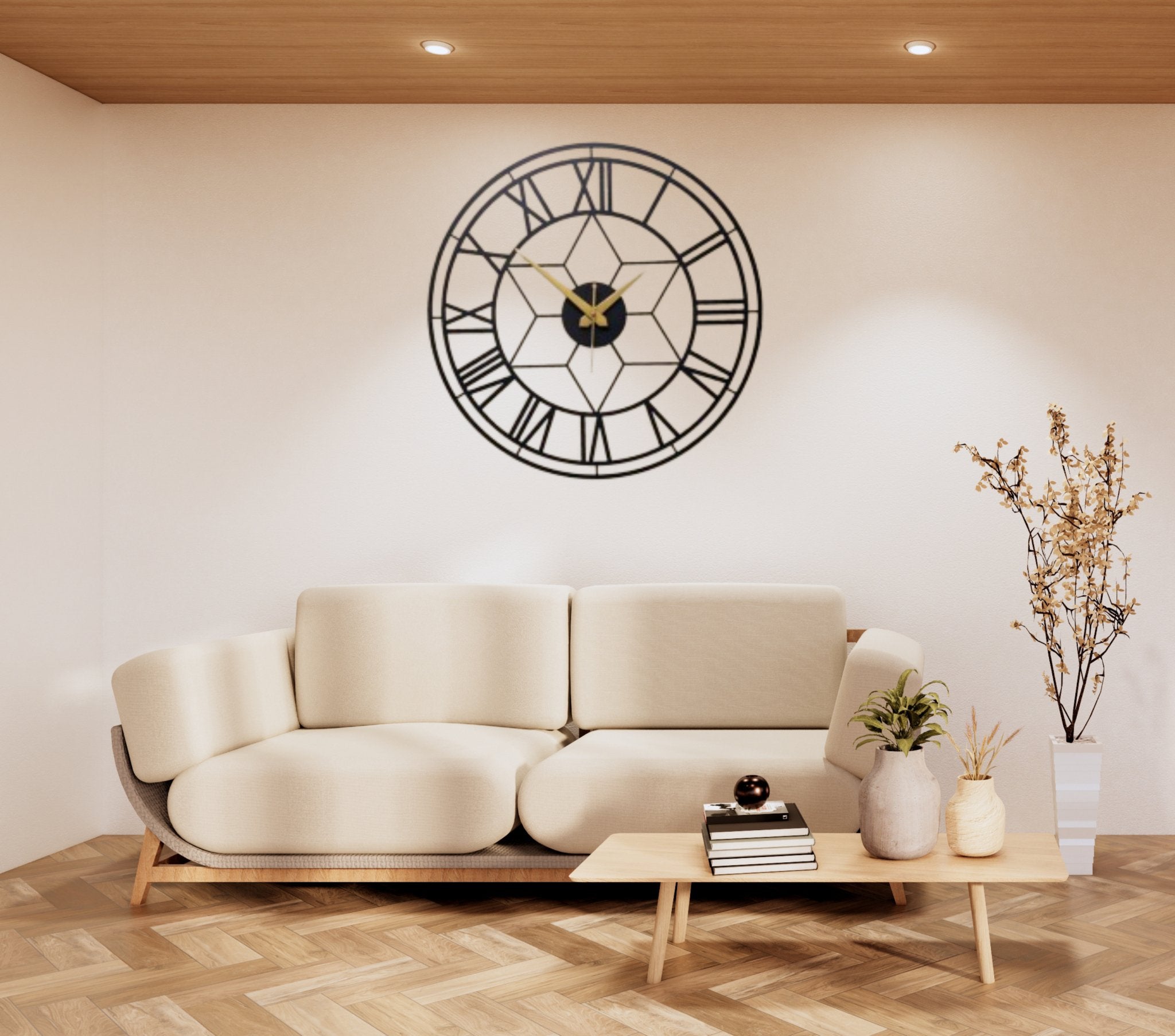 Intricate Spider Web Wall Clock - Wall Clock at Nestern