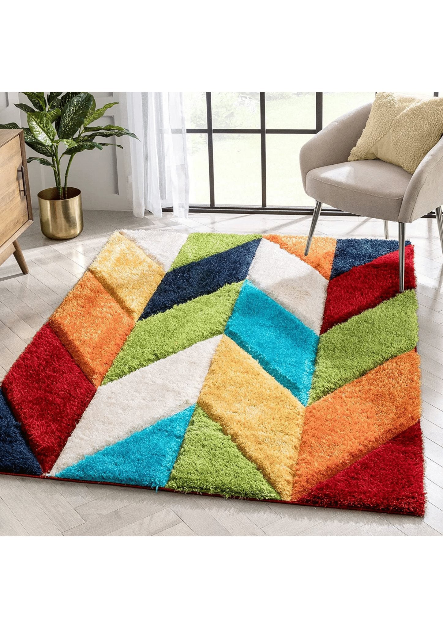 Kaleidoscope Harmony Geometric Rug - Rugs at Nestern