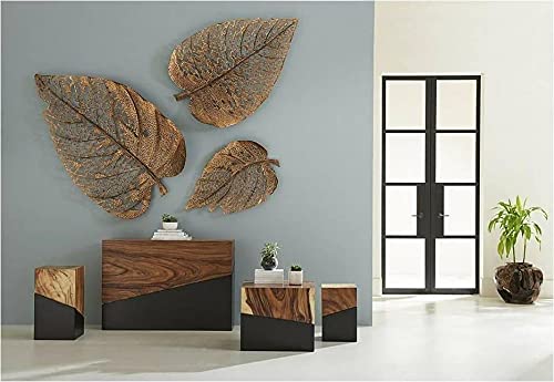 Large Metal Leaf Wall Art – Nature - Inspired Decorative Set - Wall Art at Nestern