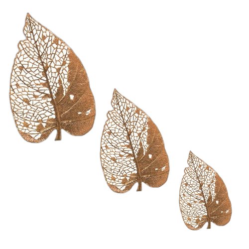 Large Metal Leaf Wall Art – Nature - Inspired Decorative Set - Wall Art at Nestern