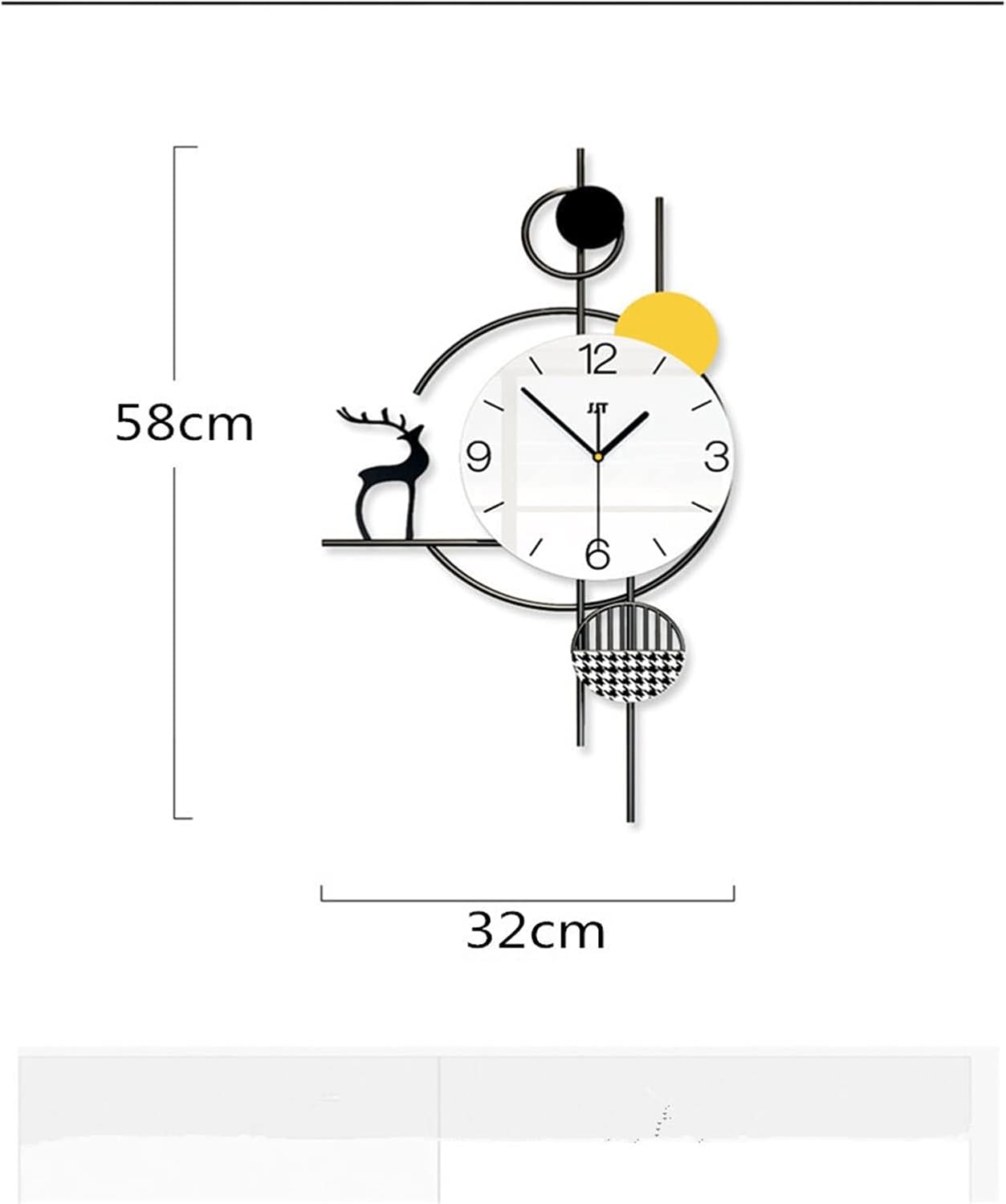 Large Nordic Wall Clock - Wall Clock at Nestern