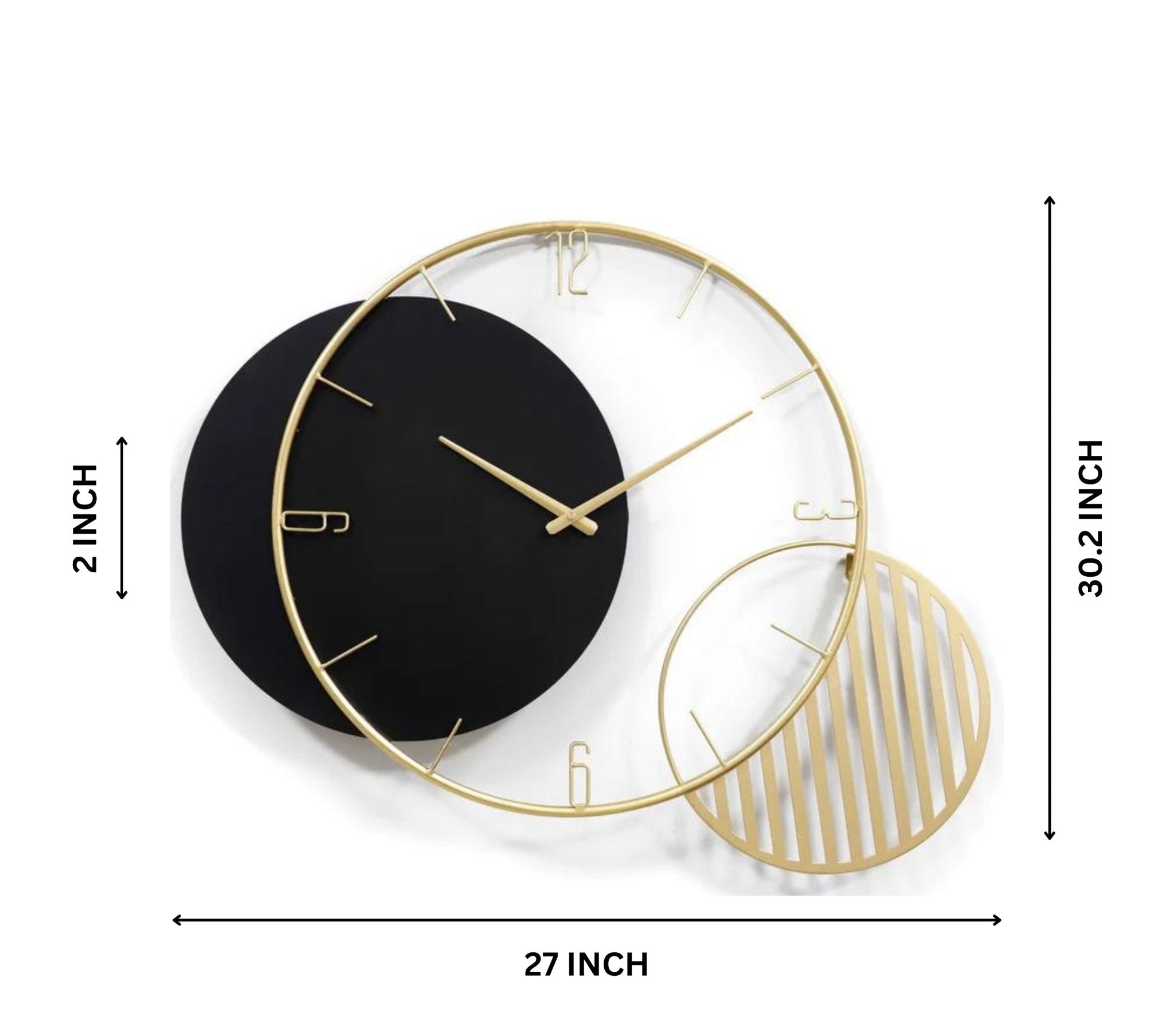 Luxury Ring Design Analog Clock - Perfect for Home and Office - Wall Clock at Nestern