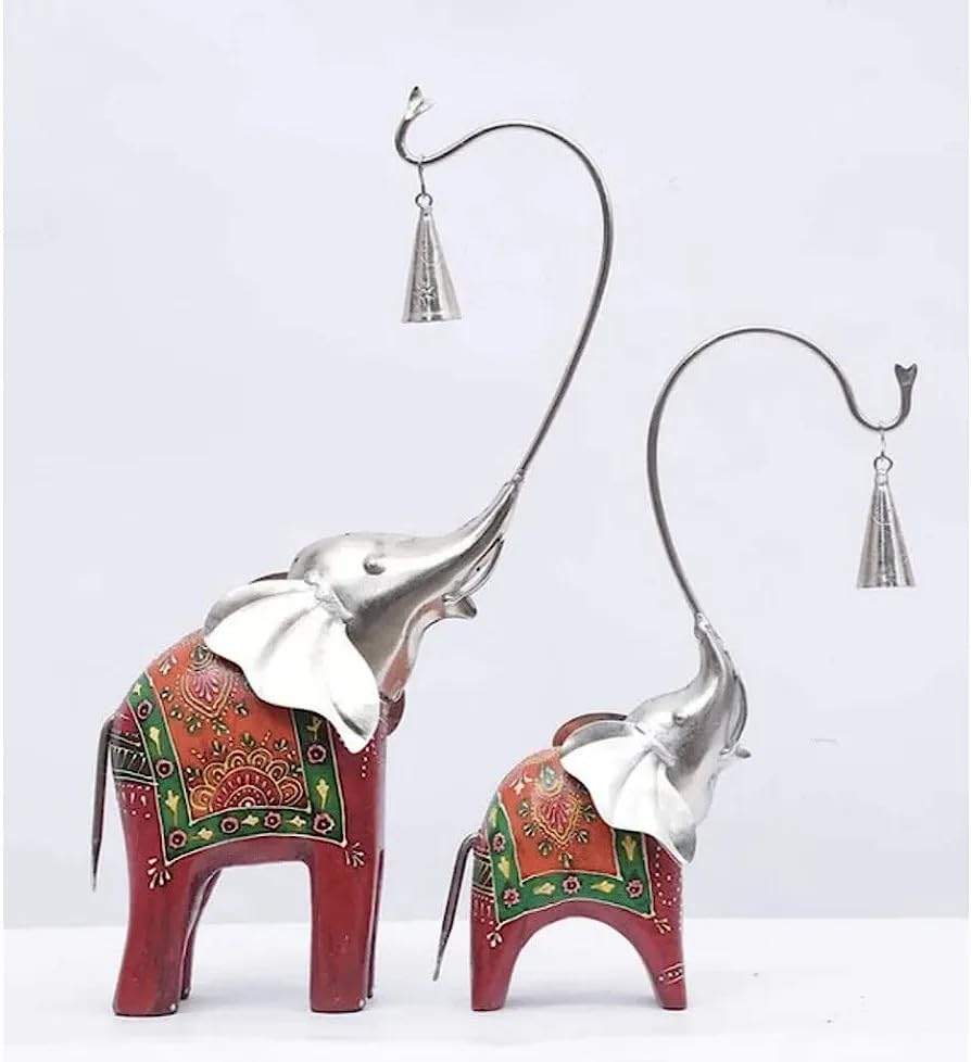 Majestic Elephant Duo: Regal Elegance - Table Decors at Nestern