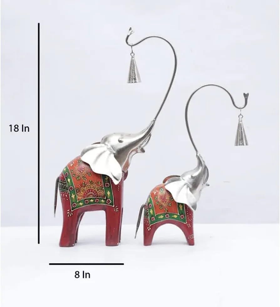 Majestic Elephant Duo: Regal Elegance - Table Decors at Nestern