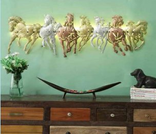 Majestic Galloping Horses Wall Art Light - Wall Art at Nestern