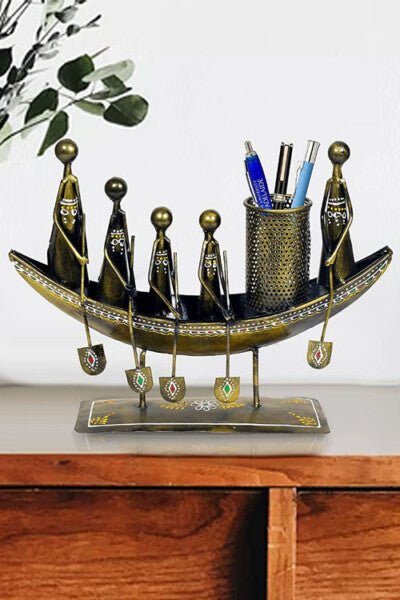 Majestic Mariner Boat Pen Holder - Table Decors at Nestern