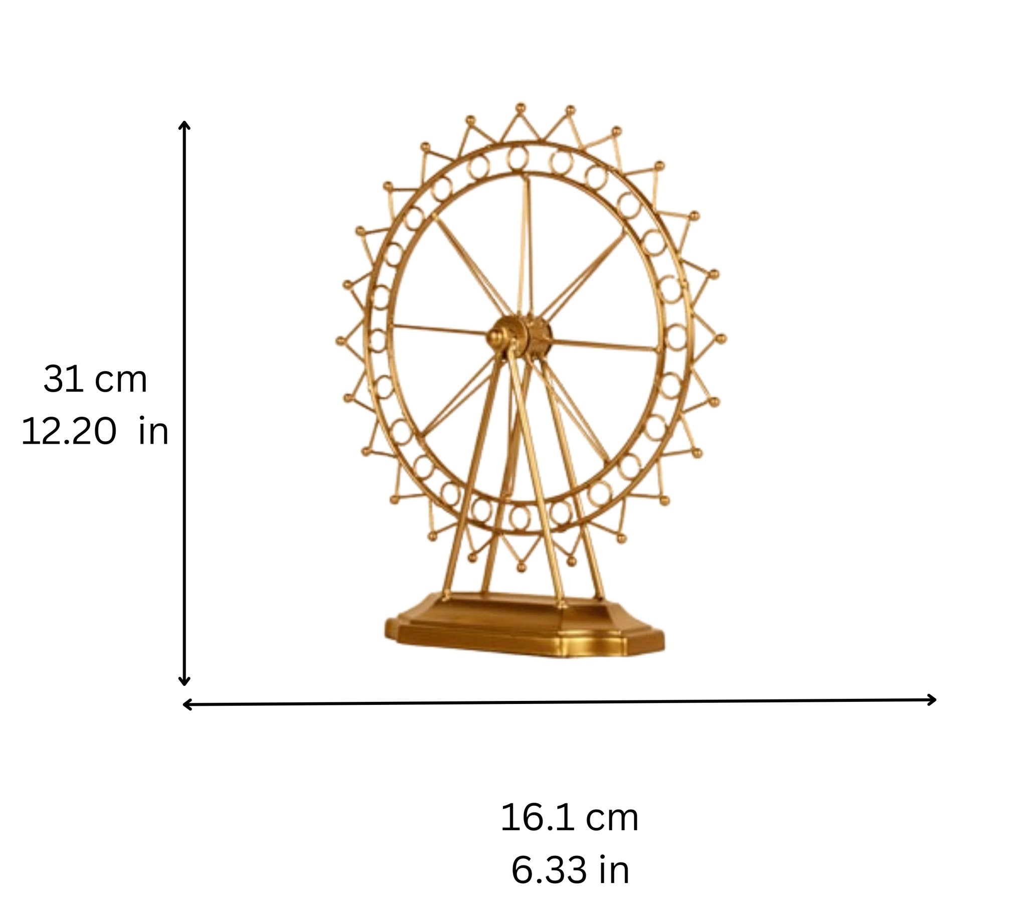 Metal Table Decor Wheel Antique - Home Decor at Nestern