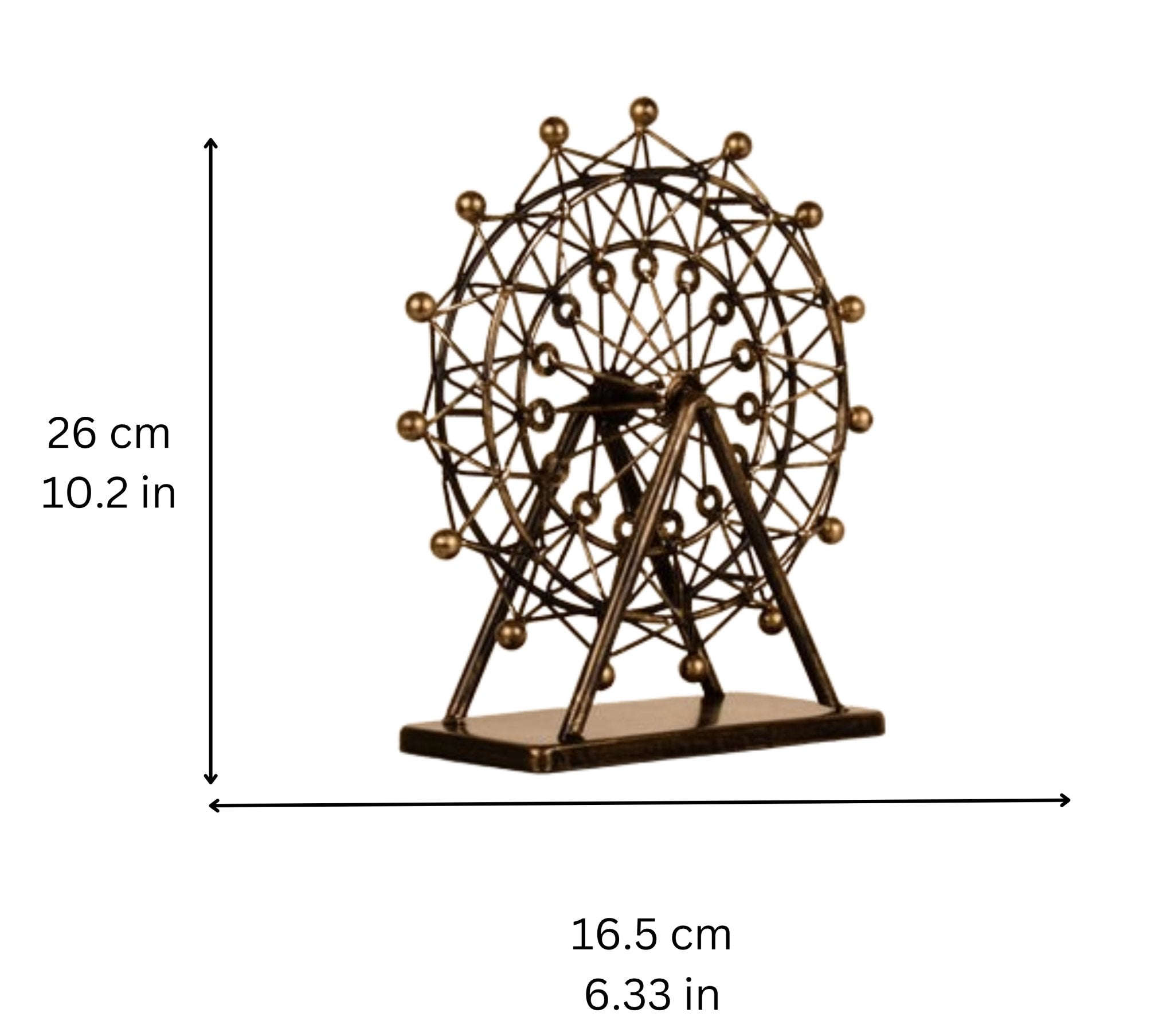 Metal Table Decor Wheel Antique - Home Decor at Nestern