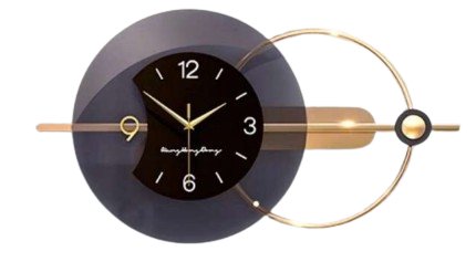 Metallic Accents Geometric Wall Clock - Wall Clock at Nestern