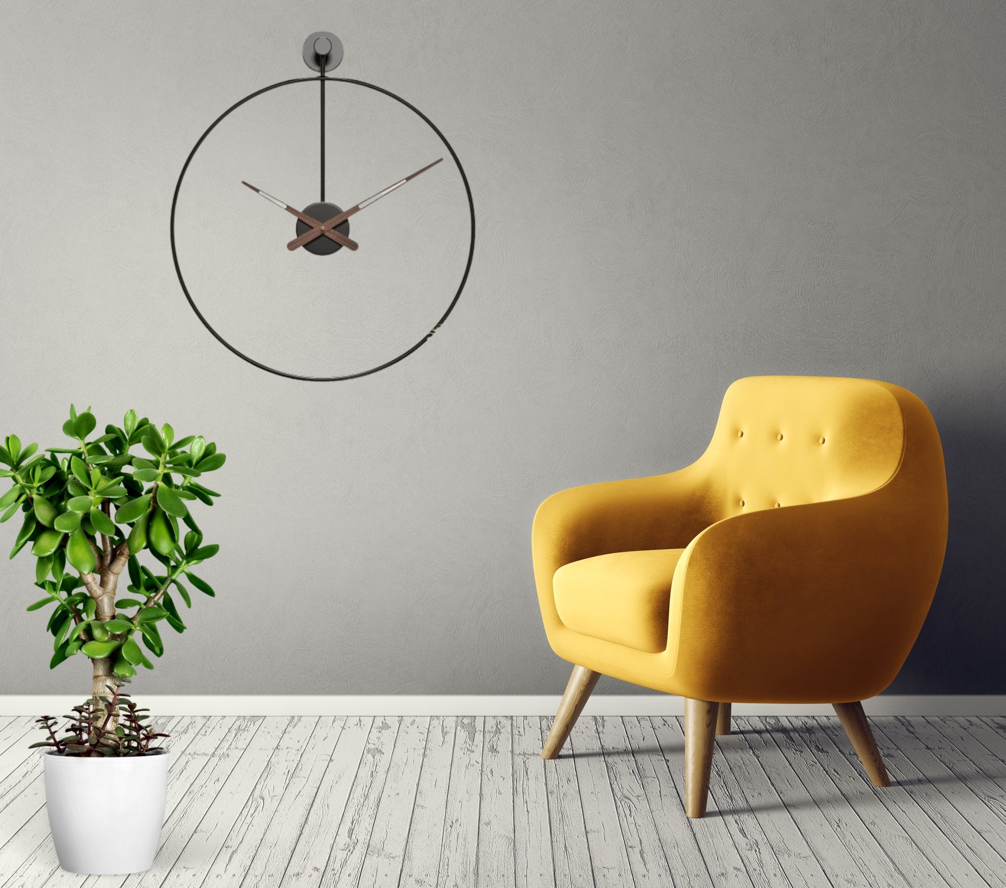 Minimalist Modern Wall Clock: Sleek and Timeless - Home Decor at Nestern