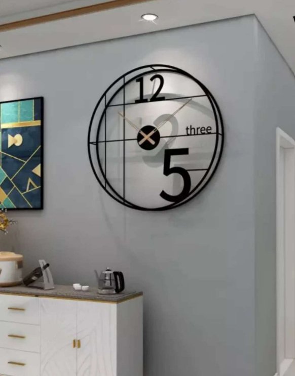 Minimalist Open Face Wall Clock - Wall Clock at Nestern