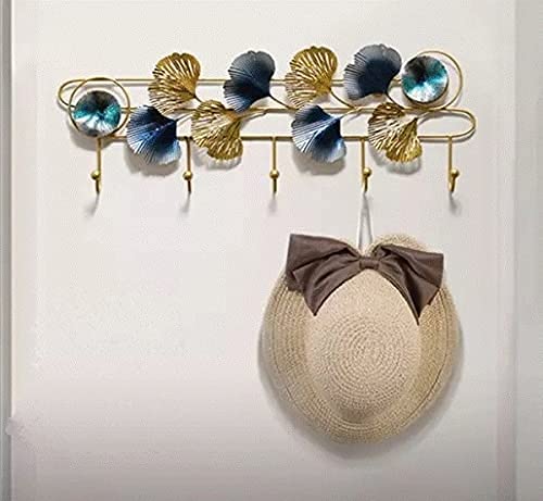 Modern Circular and Floral Wall Hook Rack - Wall Art at Nestern