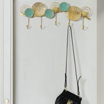 Modern Circular and Floral Wall Hook Rack - Wall Art at Nestern