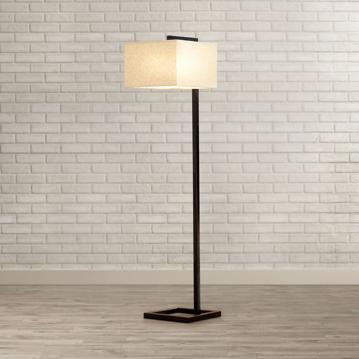 Modern Iron Floor Lamp with Powder Coated Finish - Home Decor at Nestern