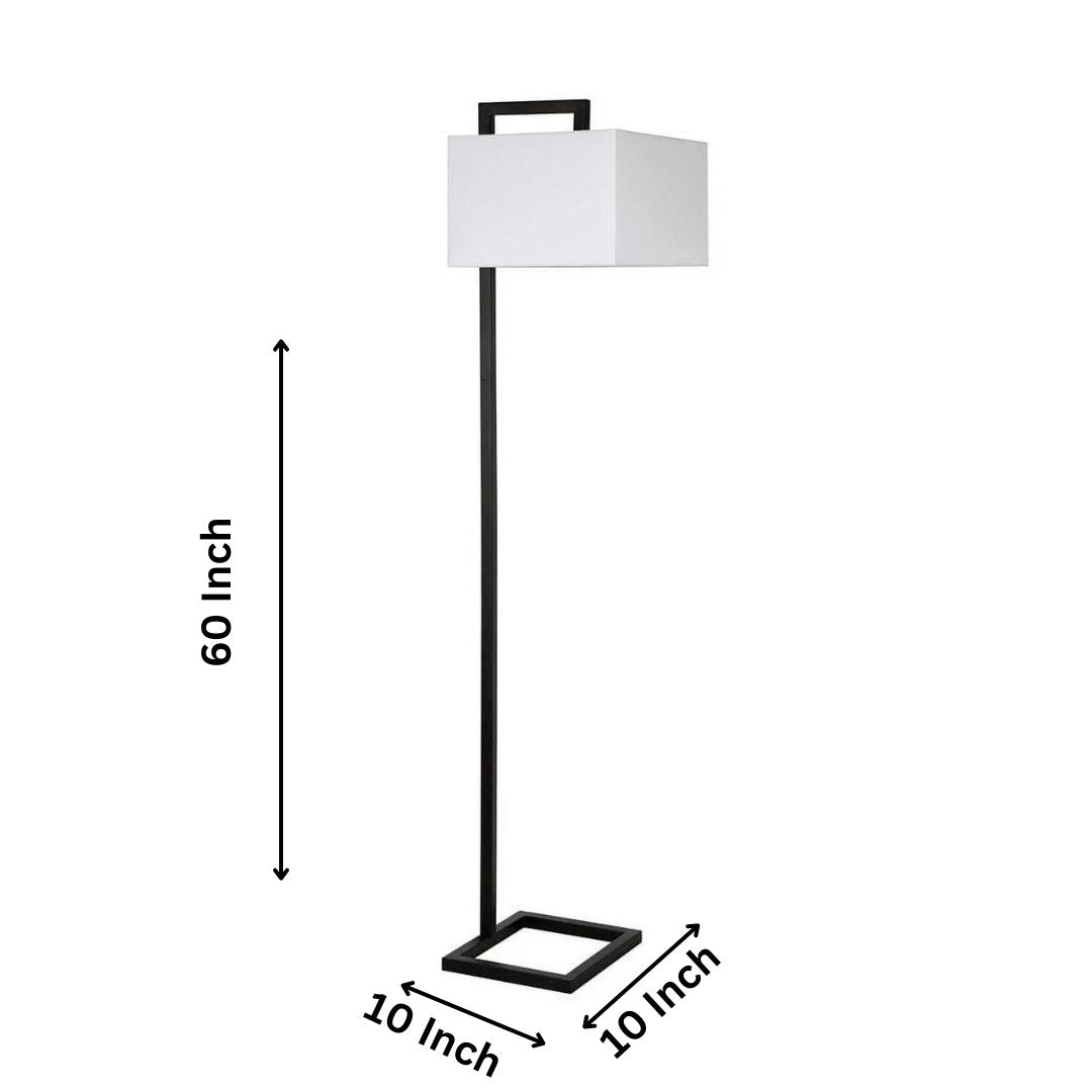 Modern Iron Floor Lamp with Powder Coated Finish - Home Decor at Nestern